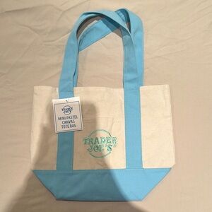 Trader Joe’s limited edition pastel mini canvas bag (blue)